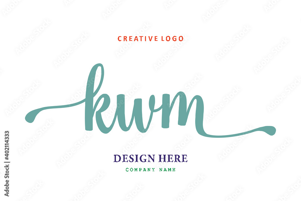 KWM lettering logo is simple, easy to understand and authoritative KWM lettering logo is simple, easy to understand and authoritative
