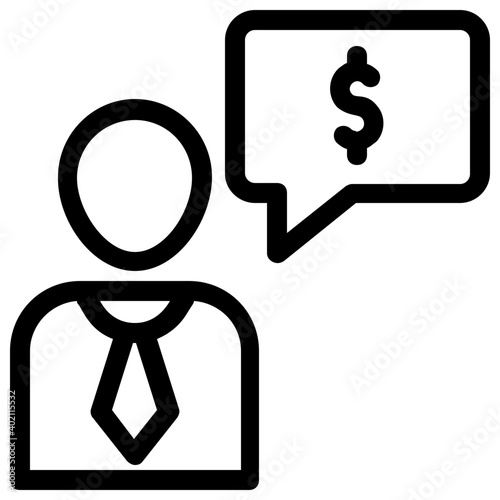Financial Discussion Vector