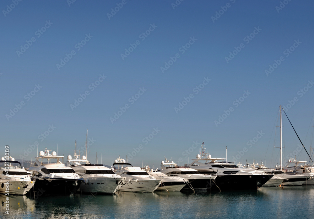 Luxury marina in Puerto Banus, Malaga - Spain Luxury marina in Puerto Banus, Malaga - Spain