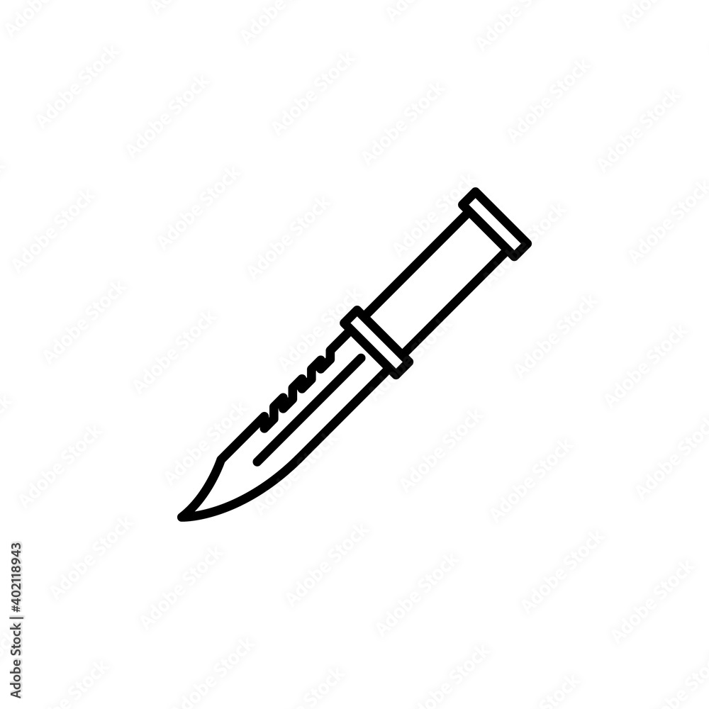 Dagger icon flat vector illustration Dagger icon flat vector illustration