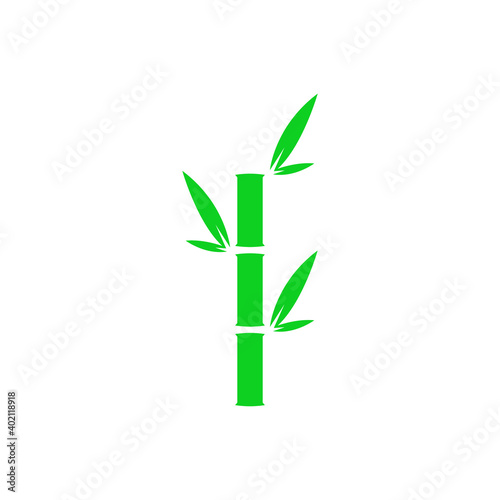 Fototapeta Naklejka Na Ścianę i Meble -  Bamboo icon flat vector illustration