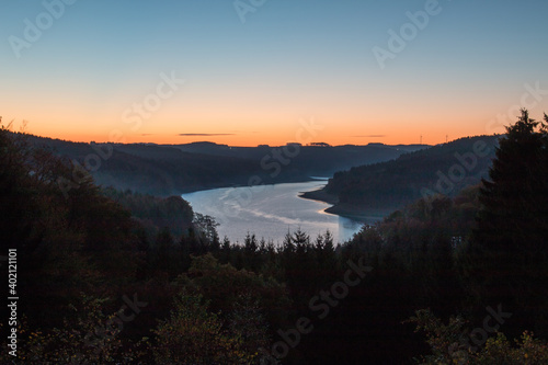 Wiehltalsperre im Sonnenaufgang © FLeiPhoto.de