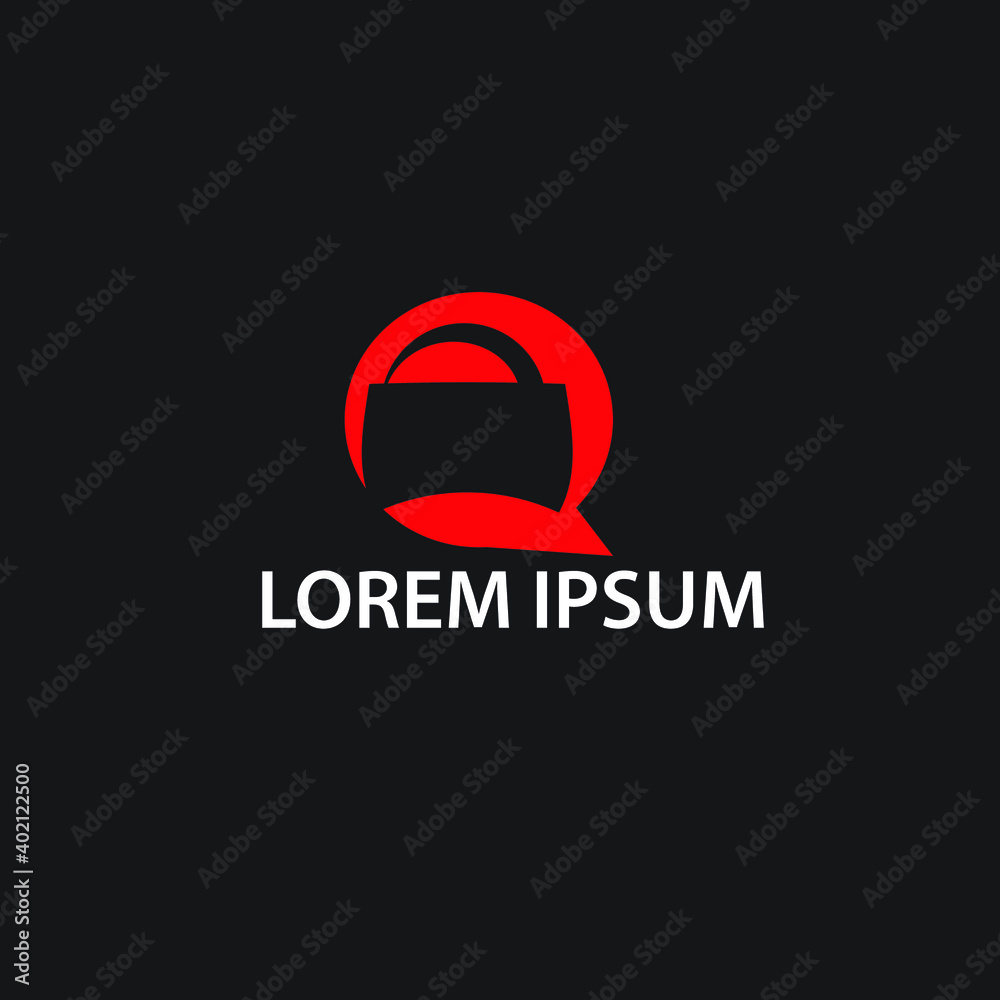 Obraz premium Shopping bag or handbag, package and online shop, logo design. Pack, store or shop, retail, shopping center and fashion, vector illustration.