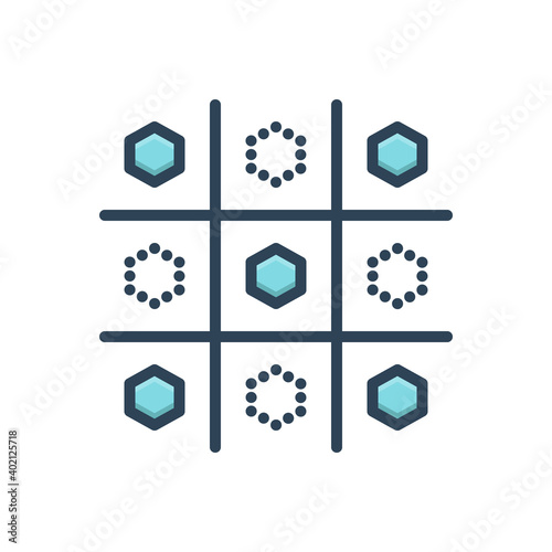 Color illustration icon for ought