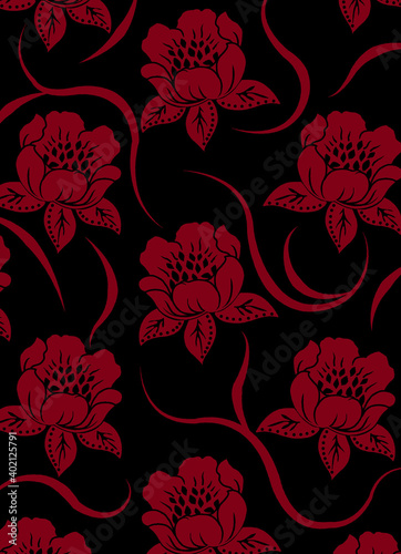 flower with new designs floral motif with screen designs