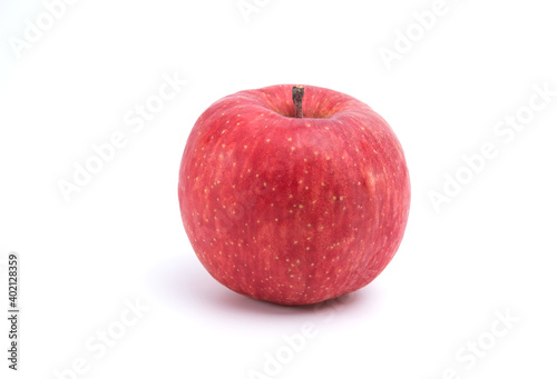 Fresh fuji apple isolated on white background