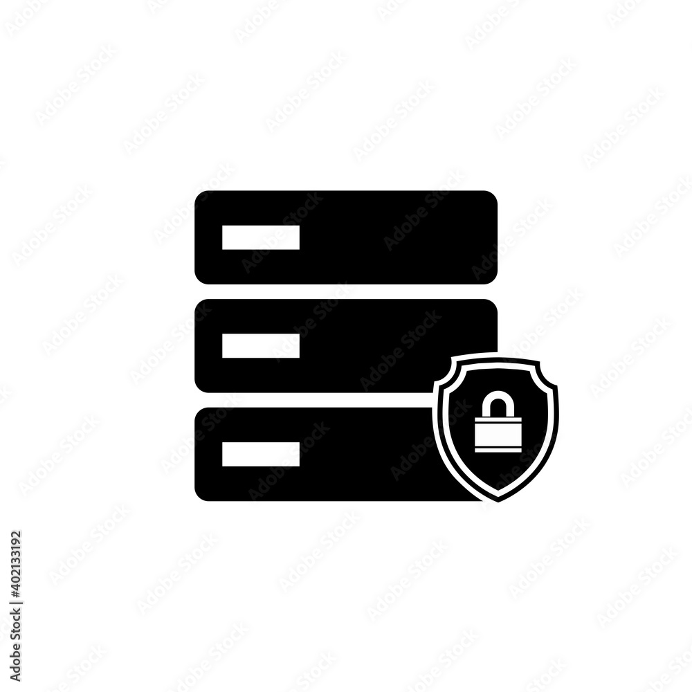 Data Protection icon isolated on white background Data Protection icon isolated on white background