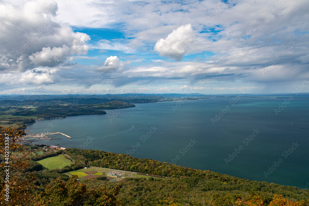 北海道　サロマ湖　展望台からの眺め