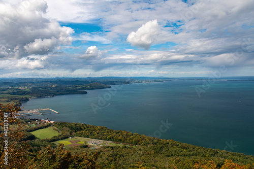北海道 サロマ湖 展望台からの眺め