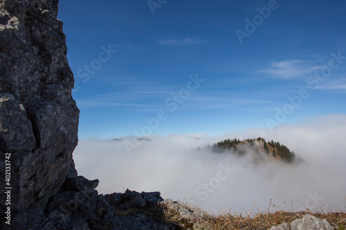 Mountain panorama at Taubenstein mountain, Bavaria