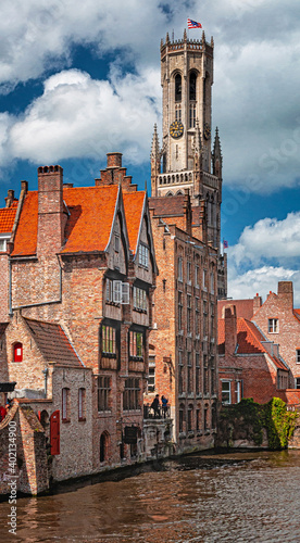 Houses along the canals of ...