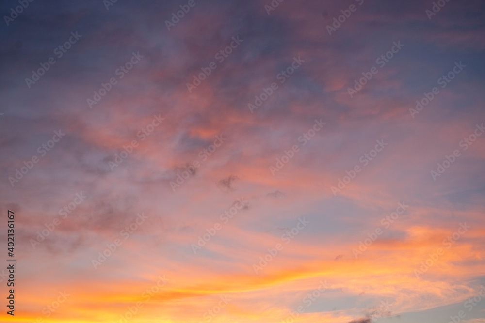 Italy, Province of Milan, sky, clouds in color 