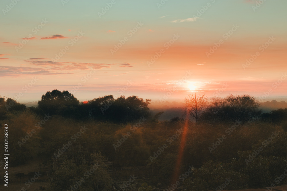 Obraz premium sunset in the mountains