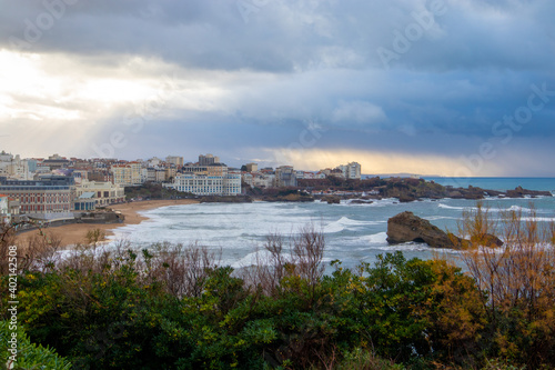 Biarritz during the winter