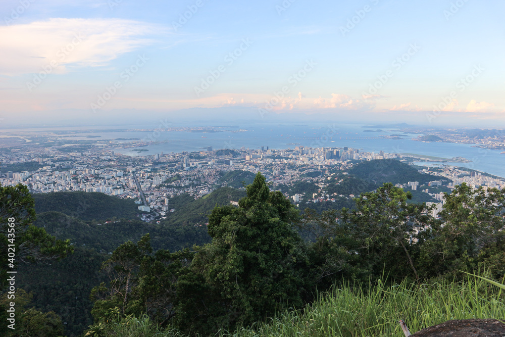 Landscape of Rio de Janeiro in Brazil.