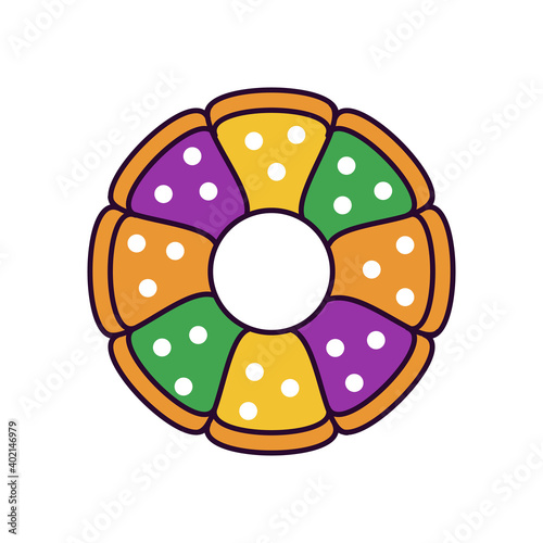 Obraz na płótnie Colorful web icon with The King of Cake