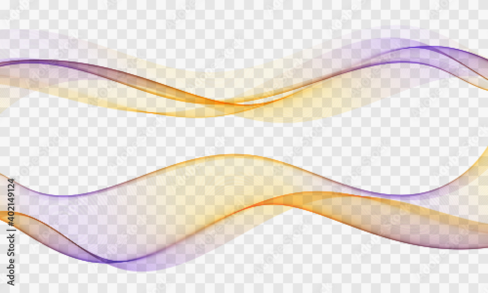 Set of abstract colorful wave design Color wave flow Vector