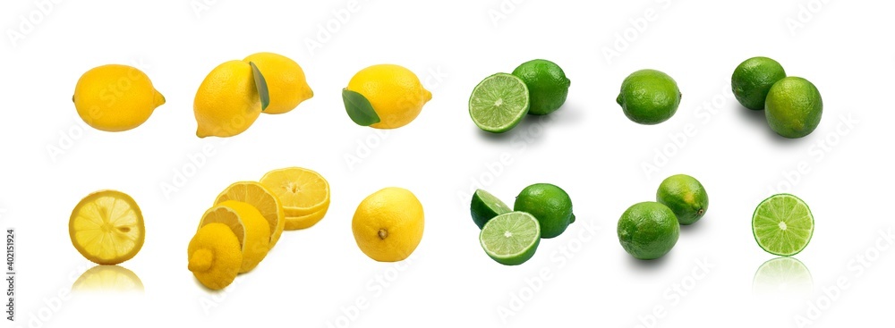 Round slice of yellow lemon isolated with Round slice of yellow lemon isolated with