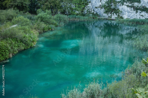 Plitvice lakes national park in Croatia.