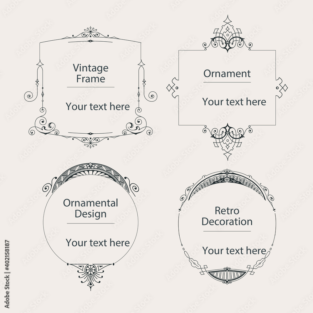 Classic retro British decorative frame material Classic retro British decorative frame material