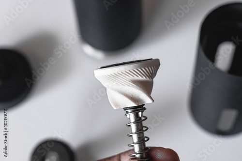 Conical ceramic burr