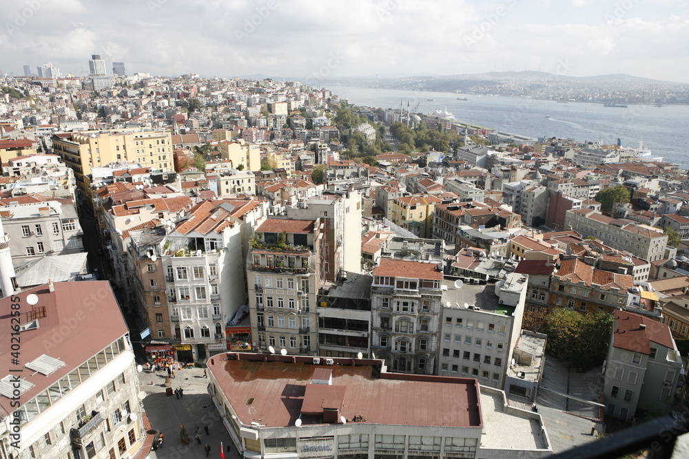 Istanbul Turkey Cityscape Aerial View