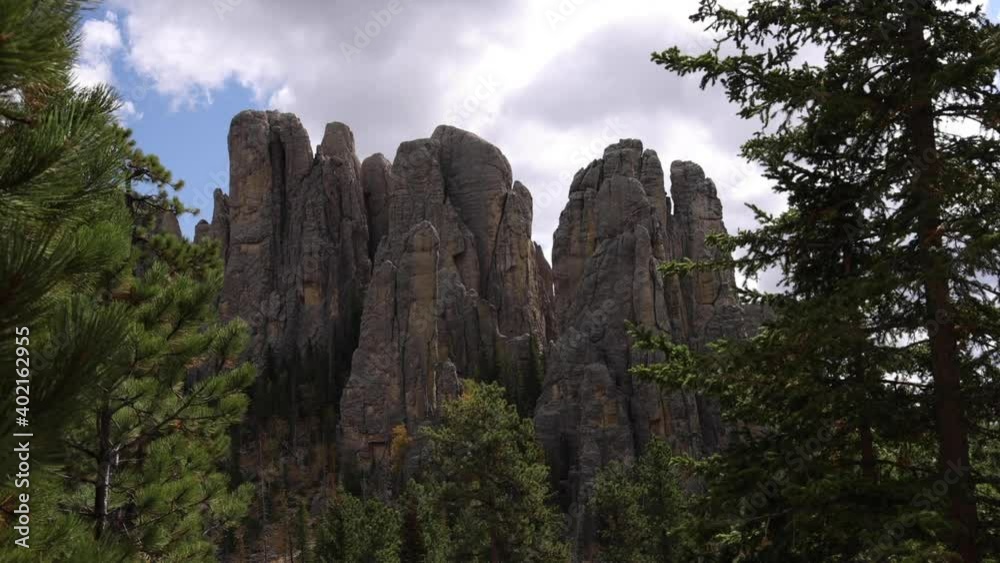 Black Hills Rocks Framed By Evergreen Trees Black Hills Rocks Framed By Evergreen Trees