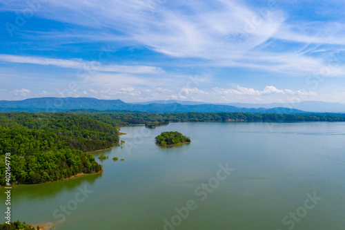 Beautiful lake in the Appalachian Mountains.  © NEFLO PHOTO