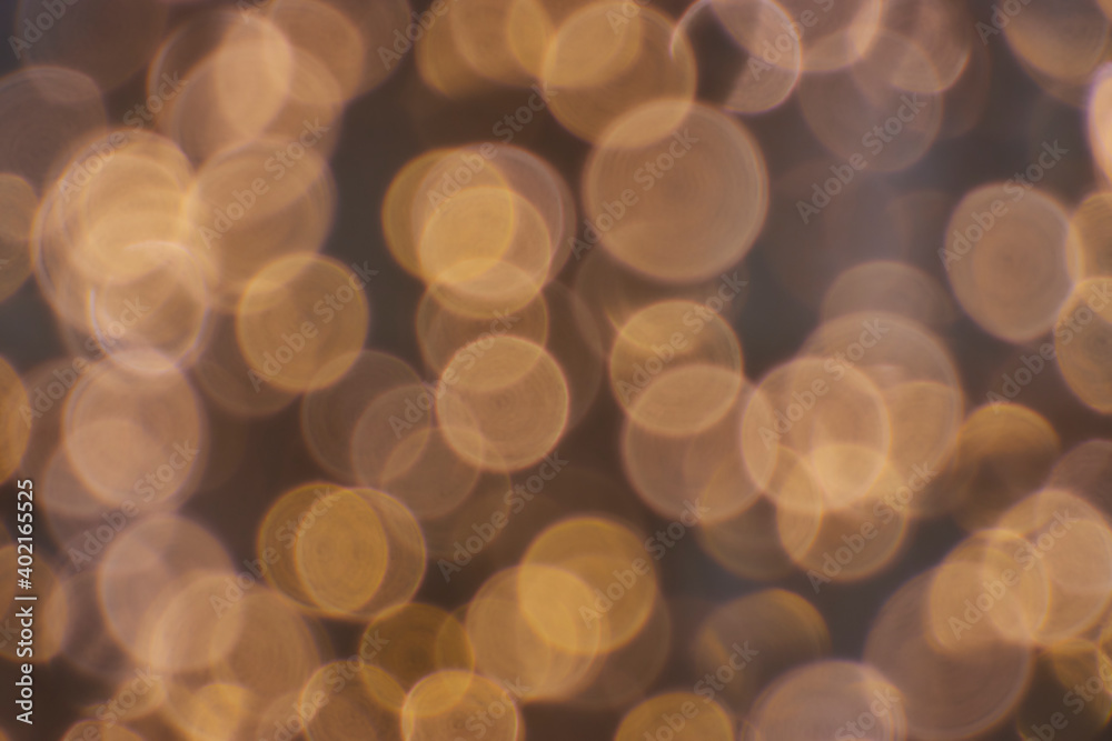 Bubbles bokeh in golden colors Bubbles bokeh in golden colors