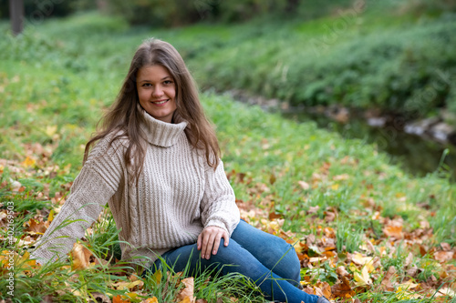 woman in park