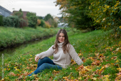 woman in park