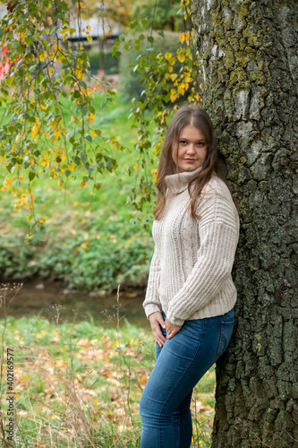 woman in park