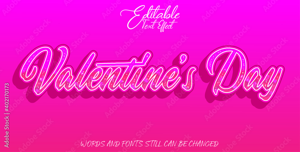 valentine's day editable text effect valentine's day editable text effect