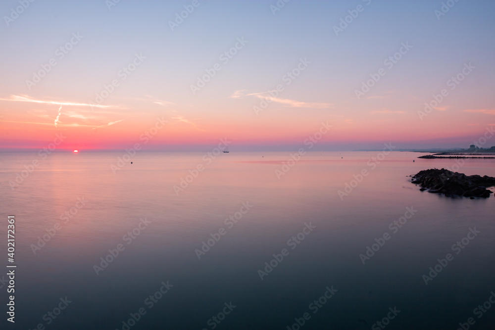 Naklejka premium Sonnenaufgang an der Ostsee