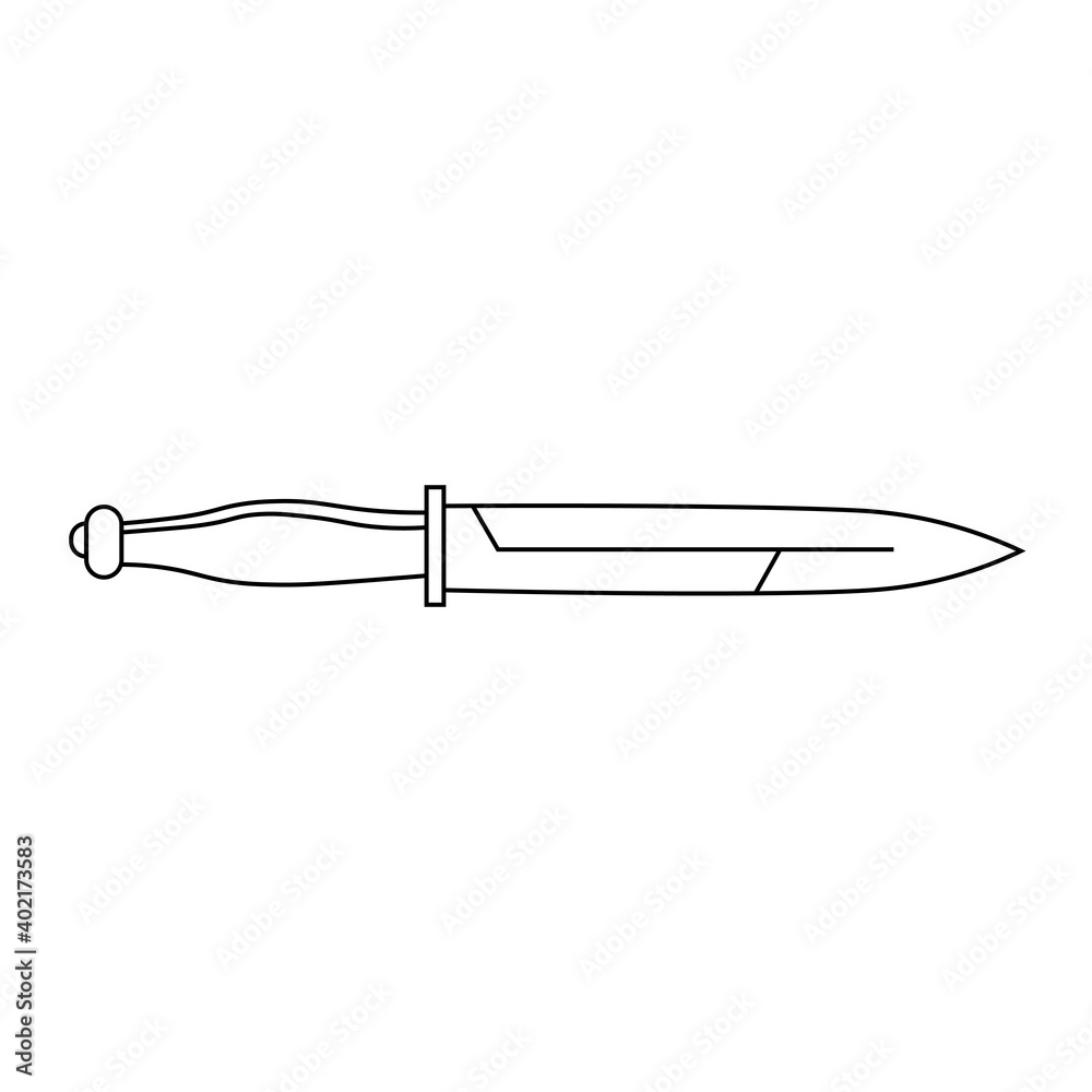 Black icon knife sign. Vector illustration eps 10 Black icon knife sign. Vector illustration eps 10