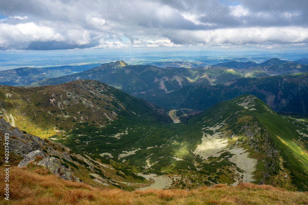 Beautiful view from the top of Salatin. Western Tatras. Slovakia.