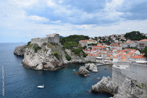 The old city of Dubrovnik in Croatia 