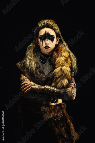 Portrait of a young viking woman