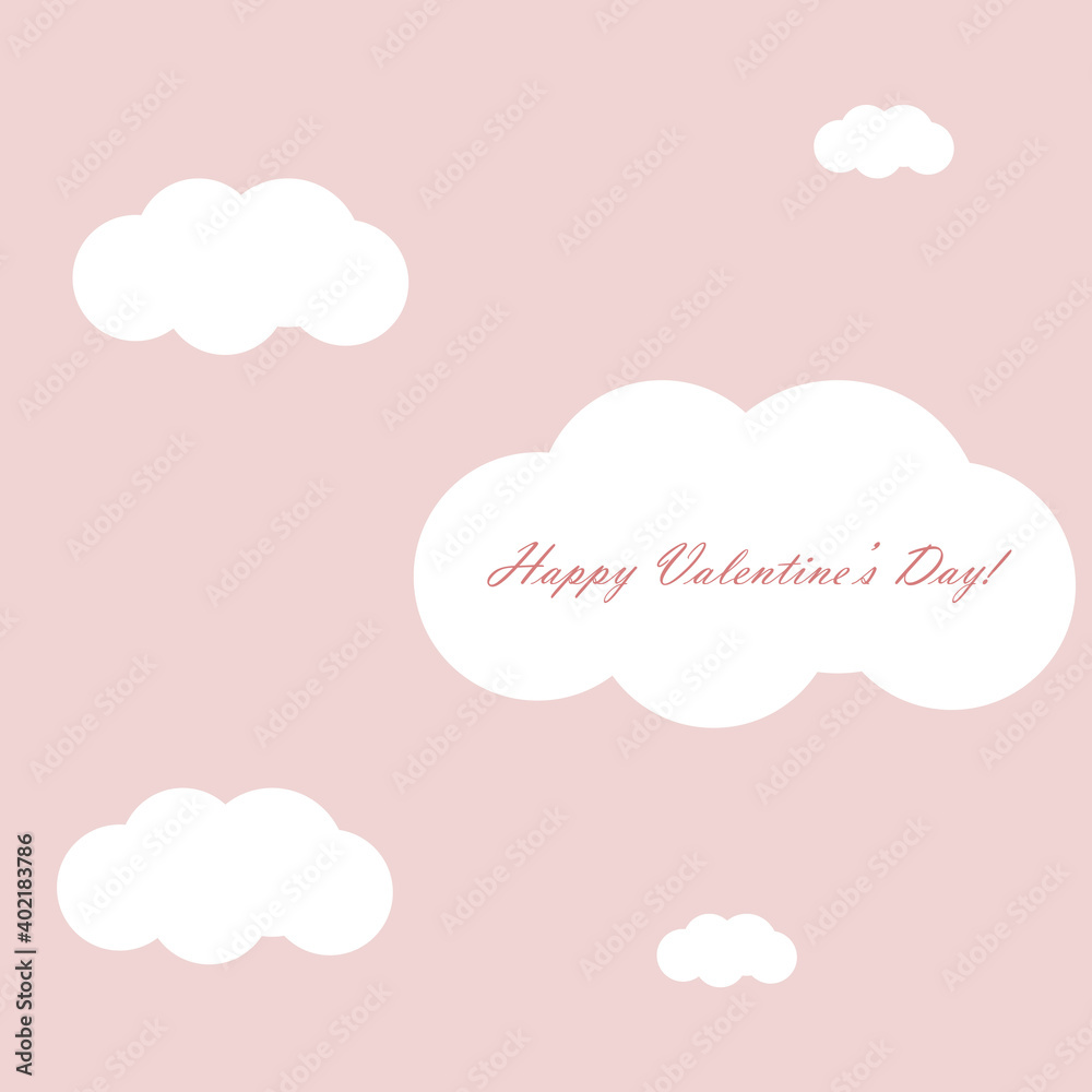 Valentines day card vector illustration