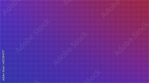 Led screen. Pixel textured background. Digital display with dots. Lcd monitor. Color electronic diode effect. Vector illustration. Blue purple pink television videowall. Projector grid template
