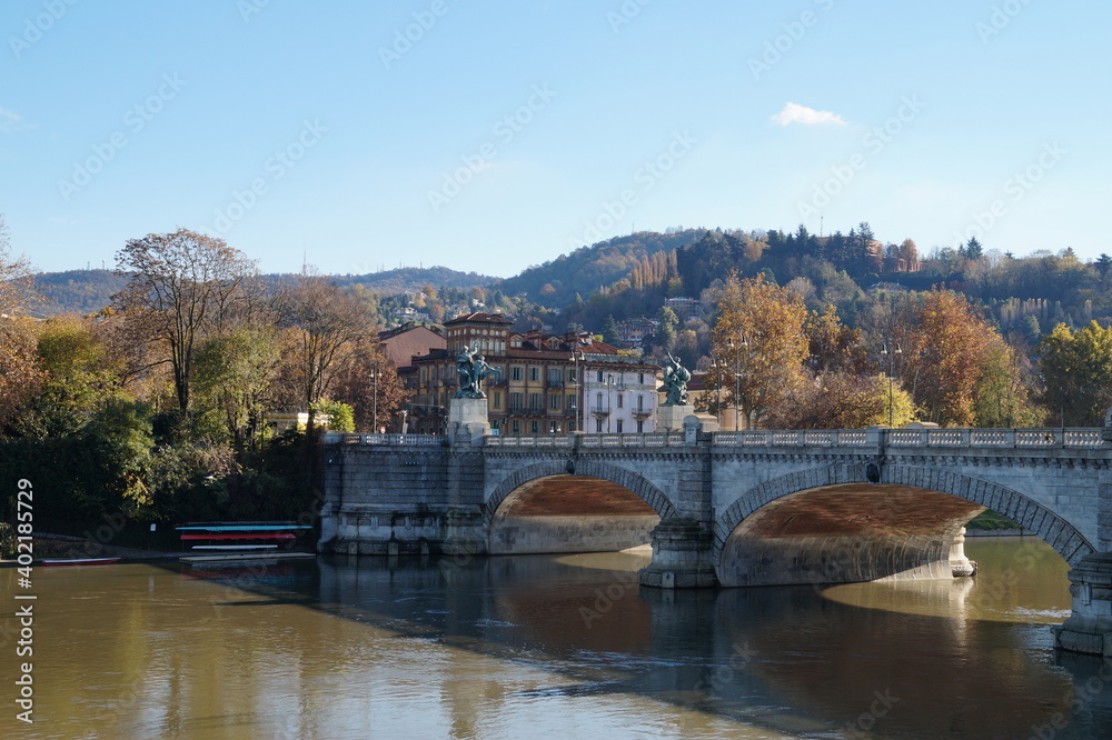 Turin, Italy: Po River embankment
