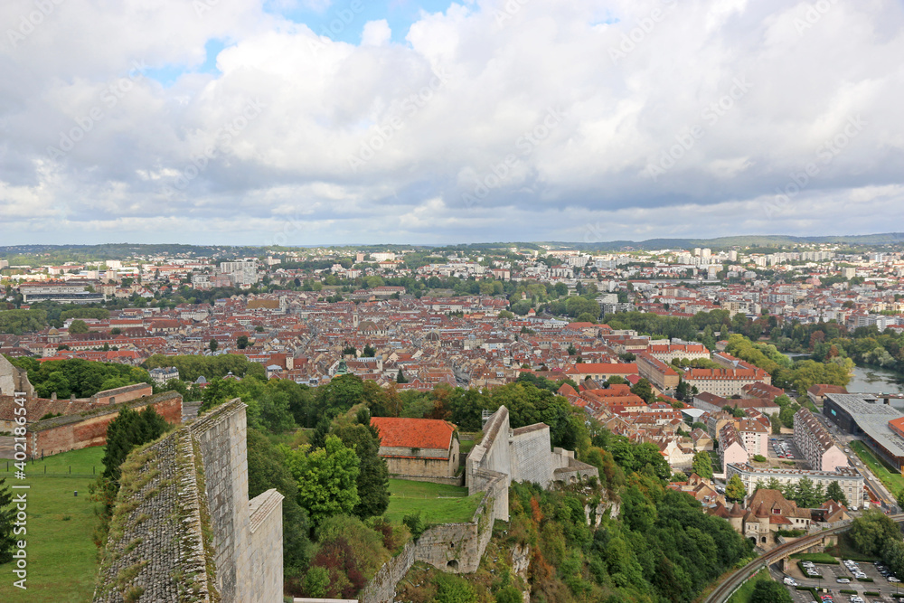 Besancon town, from the citadel
