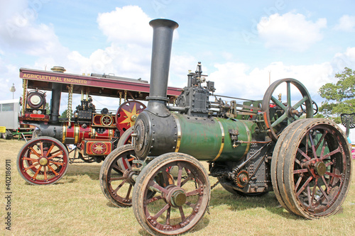 Vintage Steam traction engine 