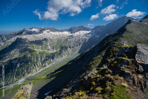 Hiking mount Ankogel in austrian Hohe Tauern photo