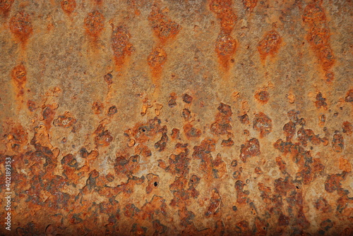 Eine Metalloberfläche mit Rost, Hintergrund