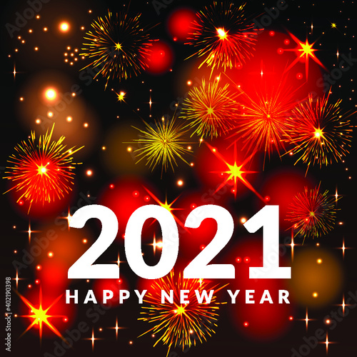 Happy New Year 2021 Background Design