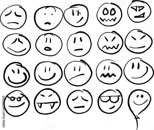 Handdrawn Smileys