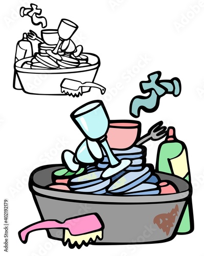 dirty dishes