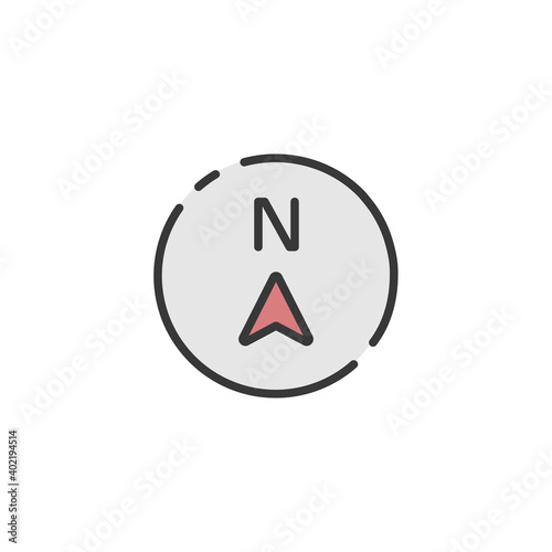 North direction. Filled color icon. Weather vector illustration Free Download North direction. Filled color icon. Weather vector illustration - GFXLoad