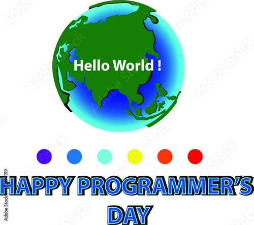 graphic vector for happy programmer day